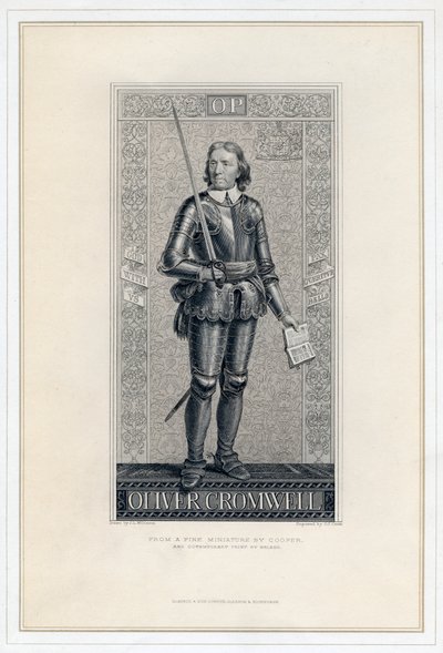Oliver Cromwell 1599-1658, XIX wiek. autorstwa J. J. Crew