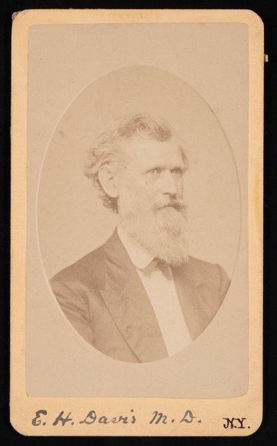 Portret Edwina Hamiltona Davisa 1811-1888, przed 1888 rokiem. autorstwa J Kraft