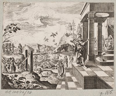 Ilustracja do Adama Oleariusa, „Perski Rosenthal genialnego poety Schicha Saadi […]”, Szlezwik 1660 autorstwa J. Muller
