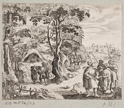 Ilustracja do Adama Oleariusa, „Perski Rosenthal genialnego poety Schicha Saadi […]”, Szlezwik 1660 autorstwa J. Muller