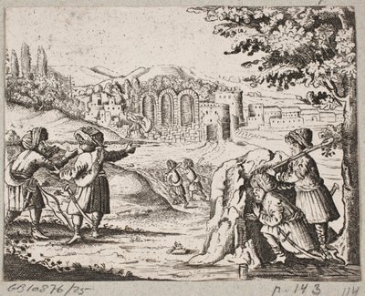 Ilustracja do Adama Oleariusa, „Perski Rosenthal genialnego poety Schicha Saadi […]”, Szlezwik 1660 autorstwa J. Muller