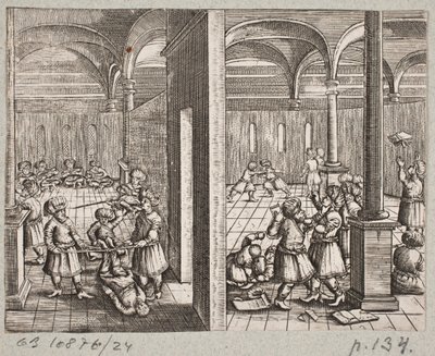 Ilustracja do Adama Oleariusa, „Perski Rosenthal genialnego poety Schicha Saadi […]”, Szlezwik 1660 autorstwa J. Muller