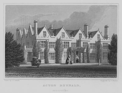 Acton Reynald, Shropshire (Grawerowanie) autorstwa John Preston Neale