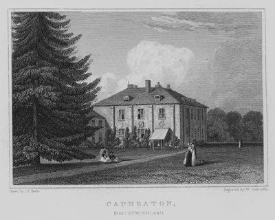 Capheaton, Northumberland (grafika) autorstwa John Preston Neale