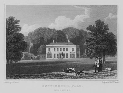Sunning-Hill Park, Berkshire (grawerowanie) autorstwa John Preston Neale