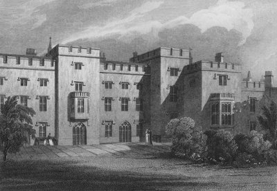 Dom Mówców, Westminster, front rzeki (grawerowanie) autorstwa John Preston Neale