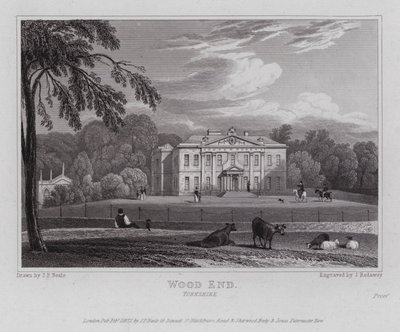 Wood End, Yorkshire (grawerowanie) autorstwa John Preston Neale