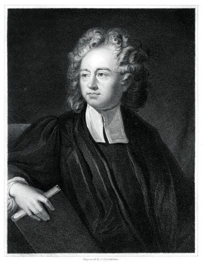 Richard Bentley, angielski teolog, klasyczny uczony i krytyk, 1834. autorstwa J. Posselwhite