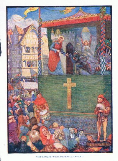 Demony były ogólnie zabawne, z publikacji English Literature autorstwa T C i EC Jacka, ok. 1920 r. autorstwa J. R. Skelton