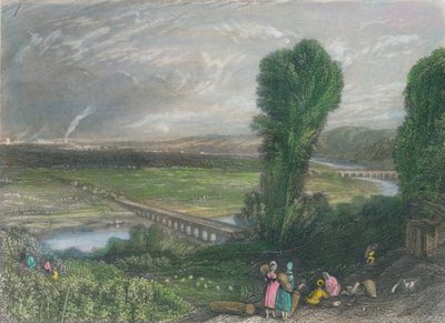 „Mosty St. Cloud i Sevres”, c1835. autorstwa J Radclyffe