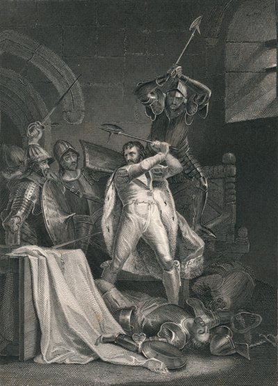 Śmierć Ryszarda II., 1400, połowa XIX wieku. autorstwa J. Rogers