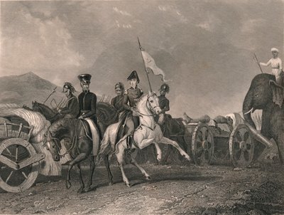 Klęska i śmierć Dhoondiaha w Conaghull, 1800, początek XIX wieku. autorstwa J. Rogers