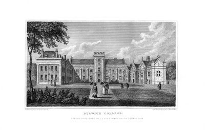 Dulwich College, Londyn, 1829. autorstwa J. Rogers