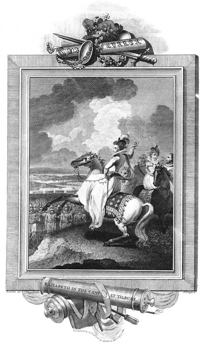 Elżbieta w obozie w Tilbury, 1811 autorstwa J. Rogers
