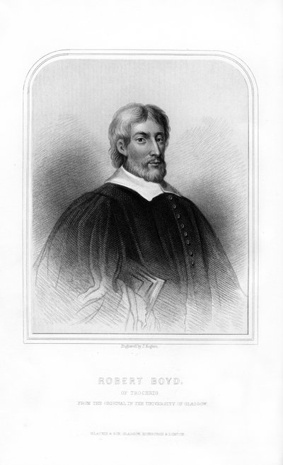Robert Boyd z Trochrig, wybitny boski szkocki, 1870. autorstwa J. Rogers