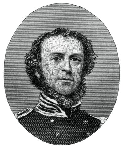 Samuel Francis Du Pont, admirał Marynarki Wojennej Stanów Zjednoczonych, 1862-1867. autorstwa J. Rogers
