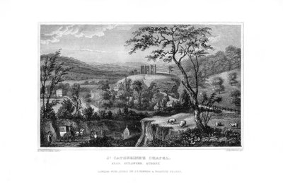 Kaplica św. Katarzyny, Guildford, Surrey, 1829. autorstwa J. Rogers