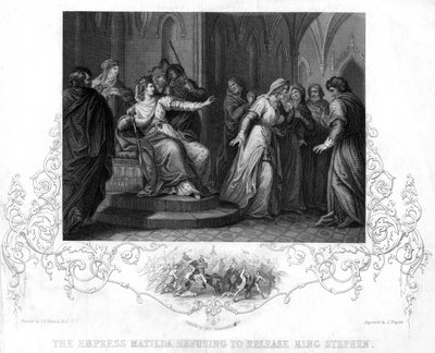 Cesarzowa Matylda odmawia uwolnienia króla Stefana, 1141 autorstwa J. Rogers