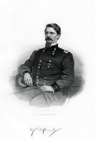 Winfield Scott Hancock, generał Unii, 1862-1867. autorstwa J. Rogers