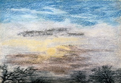 Chromatics of the Sky, 27 października 1883 (kreda i kredka na papierze) autorstwa J. S. Dyason
