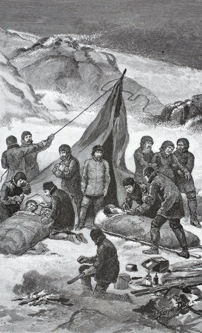 Ratunek, 23 czerwca 1884, wyd. Londyn 1886 autorstwa J. Steeple Davis