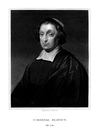 Kardynał David Beaton, arcybiskup St Andrews, 1825. autorstwa J. Thomson