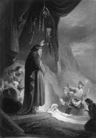 Zawołał donośnym głosem, Łazarzu, wyjdź, XIX wiek. autorstwa J. Thomson