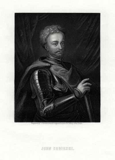 Jan III Sobieski, monarcha Rzeczypospolitej Obojga Narodów, XIX w. autorstwa J. Thomson