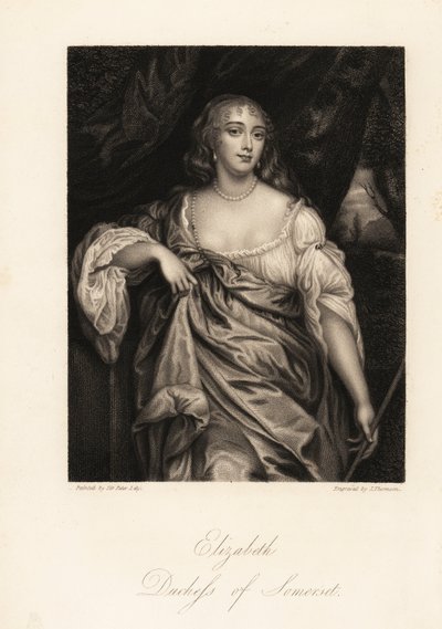 Portret Lady Elizabeth Seymour, księżnej Somerset, dawniej Elizabeth Percy, dziedziczki i przyjaciółki królowej Anny autorstwa J. Thomson