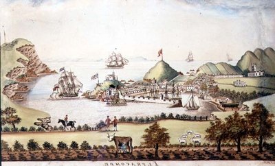 Widok Ilfracombe, Devon, 1842 (pióro i toaleta) (para 72970) autorstwa J Walters