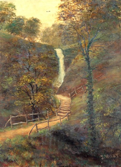 Shanklin Chine, Wyspa Wight, 1911 autorstwa J. Wilby