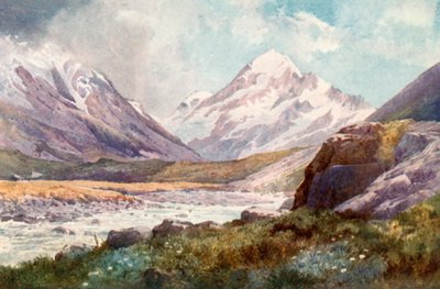 Mount Cook, Nowa Zelandia autorstwa J. Williamson