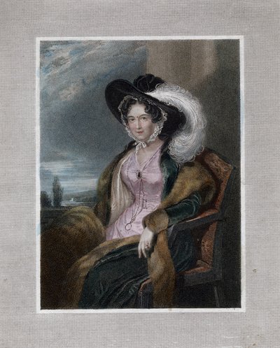 „Mary Elizabeth, baronowa Clifford”, 1828. autorstwa J Wright