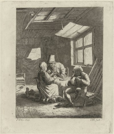 Wnętrze wiejskie (pierwsza wersja) autorstwa Jabes Heenck