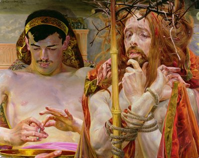Chrystus z Piłatem autorstwa Jacek Malczewski