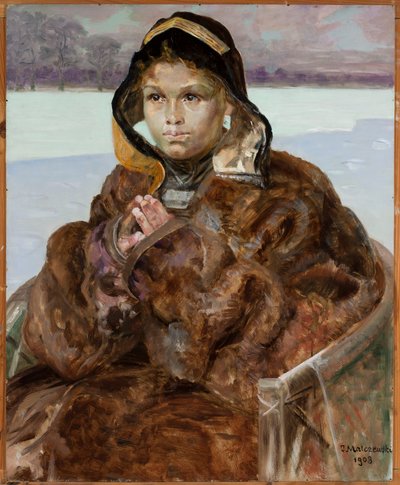 Modląca się dziewczynka autorstwa Jacek Malczewski