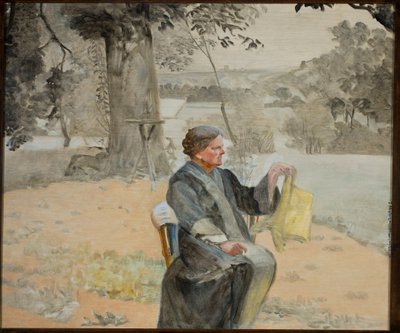 Portret siostry Heleny w ogrodzie autorstwa Jacek Malczewski