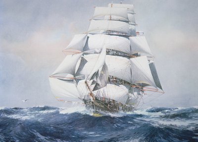Amerykański kliper "Błyskawica autorstwa Jack (after) Spurling
