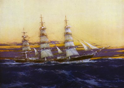 Statki Clipper: Cedric the Saxon autorstwa Jack Spurling
