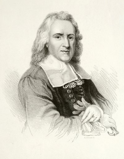 Izaak Walton, autor angielski (grafika) autorstwa Jacob (after) Huysmans