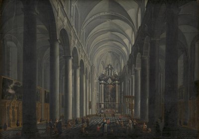 Wnętrze kościoła Jezuitów w Brugii autorstwa Jacob Balthasar Peeters