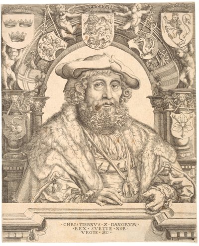 duński: król Danii Chrystian II autorstwa Jacob Binck