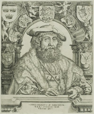 Król Danii Chrystian II autorstwa Jacob Binck