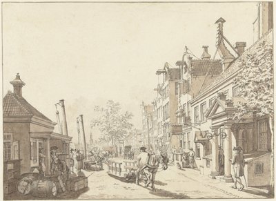 Rokin widziany w kierunku Munt autorstwa Jacob  Cats