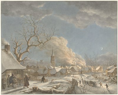 Zima, noc i ogień Cztery pory roku, pory dnia i żywioły (tytuł serii) autorstwa Jacob  Cats