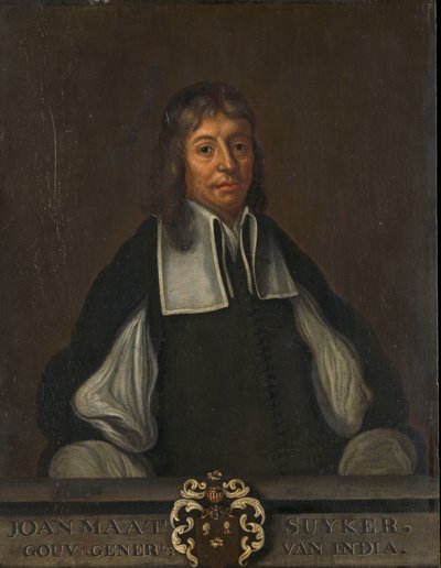 Portret Joan Maetsuyker, Generalnego Gubernatora Holenderskich Indii Wschodnich autorstwa Jacob Coeman (copy after)