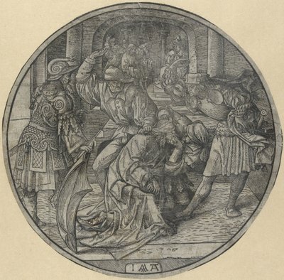 Szyderstwo z Chrystusa Okrągła Pasja (tytuł serii) autorstwa Jacob Cornelisz van Oostsanen