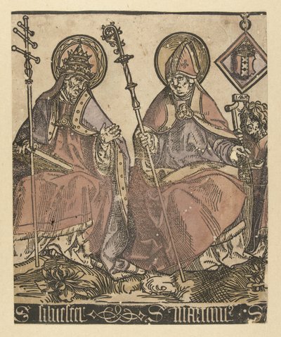 Święci Sylwester i Martinus Święci z Anną w Drieën (tytuł serii) autorstwa Jacob Cornelisz van Oostsanen