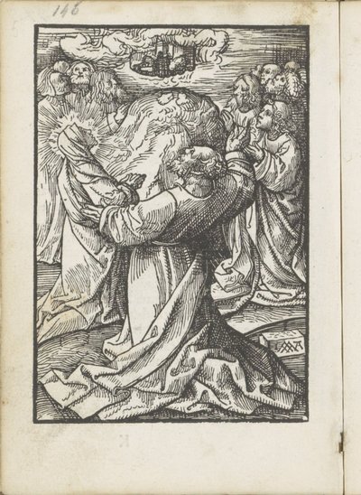 Dzień Wniebowstąpienia Mała Pasja (tytuł serii) autorstwa Jacob Cornelisz van Oostsanen