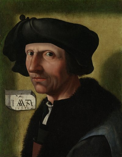 Portret Jacoba Cornelisza van Oostsanena, ok.1533 autorstwa Jacob Cornelisz van Oostsanen